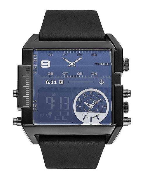 611 date 8145 countdown waterproof backlight luminous double display electronic watch - EsaModa